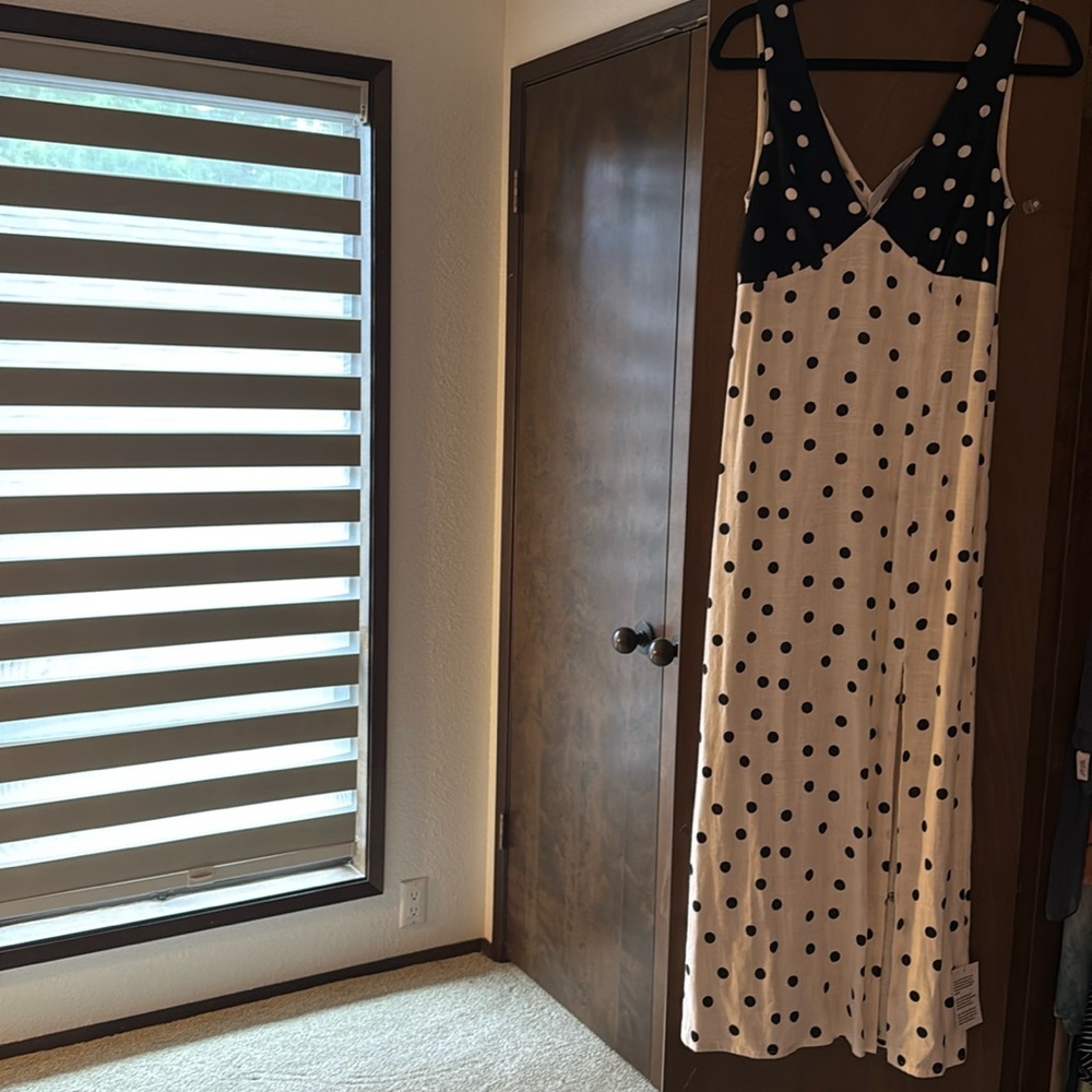 ASOS Black and White Polka Dot Dress